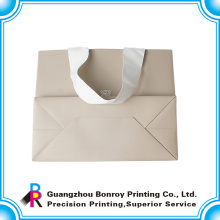 Venda quente China fornecedor Flat Handle Brown Kraft saco de papel com Janela para alimentos